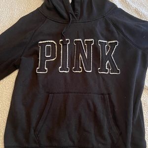 Gently used black VS PINK hoodie